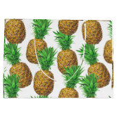 Grand Sac Cadeau Motif transparent avec ananas (Dos)