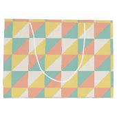 Grand Sac Cadeau Motif triangle Abstrait géométrique coloré (Dos)
