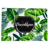 Grand Sac Cadeau Motif tropical (Dos)