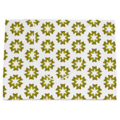 Grand Sac Cadeau Motif Vert Olive (Devant)