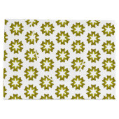 Grand Sac Cadeau Motif Vert Olive (Dos)