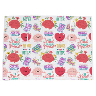 Grand Sac Cadeau Motivation de la santé mentale