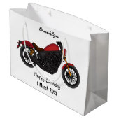 Grand Sac Cadeau moto de style croiseur cool (Dos Angle)