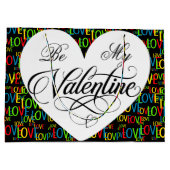 Grand Sac Cadeau Mots Colorés D'Amour (Dos)