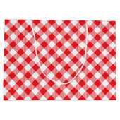 Grand Sac Cadeau Mots de soirée pizza mignonne (Dos)