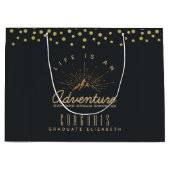 Grand Sac Cadeau Mountain Adventure Rustic Congrats Graduate (Devant)