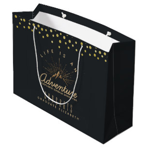 Grand Sac Cadeau Mountain Adventure Rustic Congrats Graduate