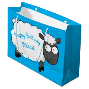 Grand Sac Cadeau Moutons Anniversaire Fête Mignonne Cartoon Enfants