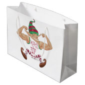 Grand Sac Cadeau Muscle Elf (Dos Angle)