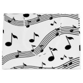 Grand Sac Cadeau Musique à motif sonore (Devant)