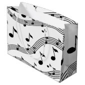 Grand Sac Cadeau Musique à motif sonore (Dos Angle)