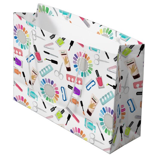 Grand Sac Cadeau Nails Manicure Pedicure Beauty Salon  (Devant Angle)