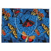 Grand Sac Cadeau Nappes phréatiques bleu hydrangée (Dos)