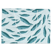 Grand Sac Cadeau Narwhal dans le Motif de l'océan bleu (Dos)