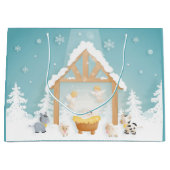 Grand Sac Cadeau Nativité Noël (Devant)