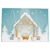 Grand Sac Cadeau Nativité Noël (Dos)