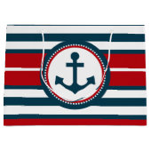 Grand Sac Cadeau Nautical design (Devant)