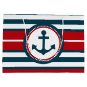 Grand Sac Cadeau Nautical design (Dos)