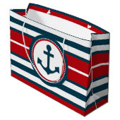 Grand Sac Cadeau Nautical design (Dos Angle)