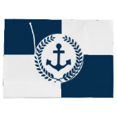 Grand Sac Cadeau Nautical themed design (Dos)