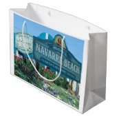 Grand Sac Cadeau Navarre Beach, Floride, Affiche de bienvenue (Dos Angle)