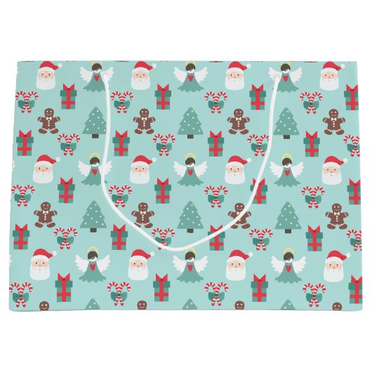 Grand Sac Cadeau Navidad Angel (Devant)