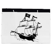 Grand Sac Cadeau Navire pirate (Dos)