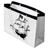 Grand Sac Cadeau Navire pirate (Dos Angle)