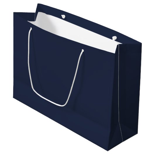 Grand Sac Cadeau Navy Blue (Devant Angle)
