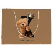 Grand Sac Cadeau Né pour être roi ! (Dos)