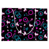 Grand Sac Cadeau Neon Glow Roller Skating Roll Motif (Dos)