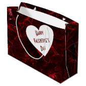 Grand Sac Cadeau Neon Red Violas (Dos Angle)