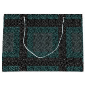 Grand Sac Cadeau Nets motif 2 tons.b Black BG (Devant)