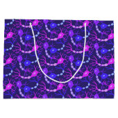 Grand Sac Cadeau Neurones Connectés Néon Violet (Dos)