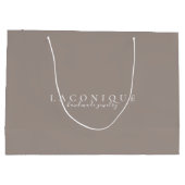 Grand Sac Cadeau Neutre | Minimaliste | Neutre (Dos)