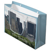 Grand Sac Cadeau New York City Manhattan Skyline (Devant Angle)