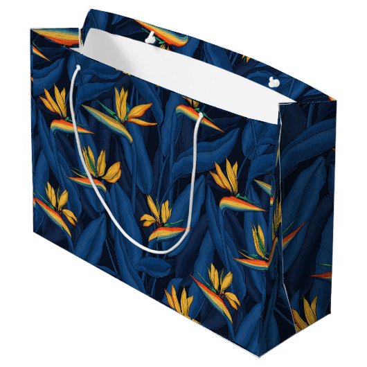 Grand Sac Cadeau Night bird of Paradise garden 2 (Dos Angle)