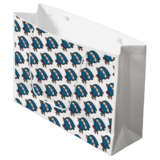Grand Sac Cadeau Ninja Boy (Devant Angle)