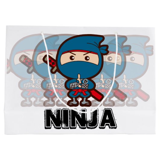 Grand Sac Cadeau Ninja Boy (Dos)