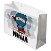 Grand Sac Cadeau Ninja Boy (Dos Angle)