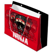 Grand Sac Cadeau Ninja Boy Christmas (Devant Angle)