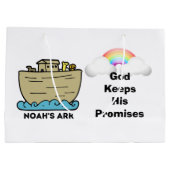 Grand Sac Cadeau Noah's Ark Rainbow God's Promises (Dos)