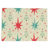 Grand Sac Cadeau Noël 1950 Rétro (Dos)