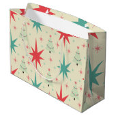 Grand Sac Cadeau Noël 1950 Rétro (Dos Angle)