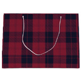 Grand Sac Cadeau Noël à damiers motif Red Buffalo Plaid