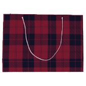 Grand Sac Cadeau Noël à damiers motif Red Buffalo Plaid