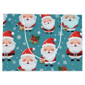 Grand Sac Cadeau Noël à Père Noël (Dos)