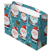 Grand Sac Cadeau Noël à Père Noël (Dos Angle)