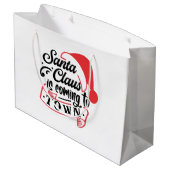 Grand Sac Cadeau Noël approche  (Dos Angle)