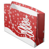 Grand Sac Cadeau Noël blanc (Dos Angle)